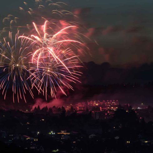 Abend, Deutschland, Europa, Europe, Evening, Feuerwerk, Fireworks, Germany, Gladenbach, Hessen, Hessia, Location, Mittelhessen, Ort