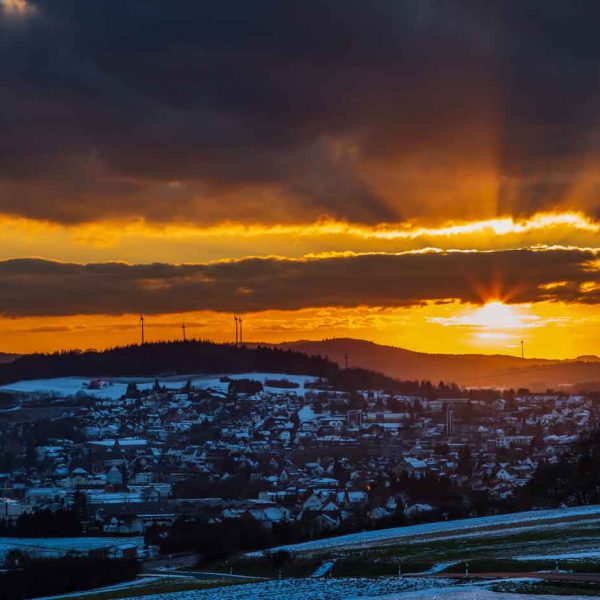 Abend, Deutschland, Europa, Europe, Evening, Germany, Gladenbach, Hessen, Hessia, Hinterland, Location, Mittelhessen, Ort, Sonnenuntergang, Sunset, Winter
