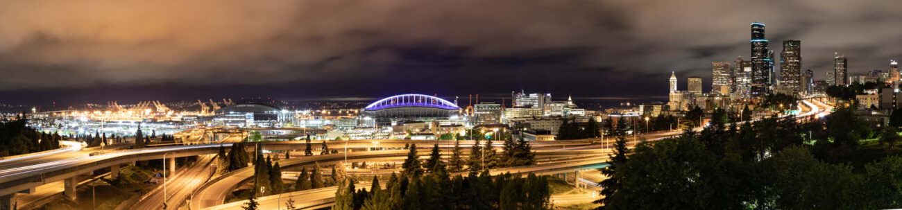 Holidays, Nacht, Night, Nord-Westen, NorthWest, Seattle, Skyline, USA, Urlaub, Vereinigte Staaten