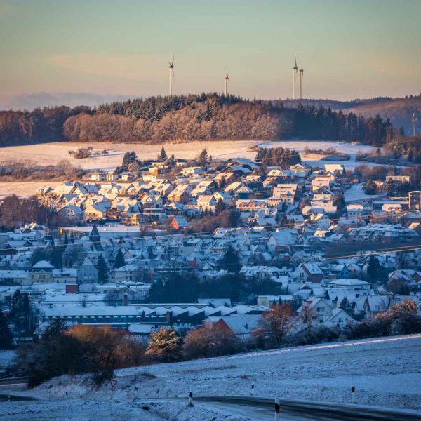 Deutschland, Europa, Europe, Germany, Gladenbach, Hessen, Hessia, Location, Mittelhessen, Morgen, Morning, Ort, Schnee, Snow, Winter