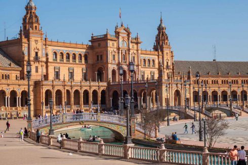 Andalusia, Andalusien, Plaza de Espana, Sevilla, Seville, Spain, Spanien