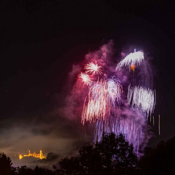 Abend, Castle, Deutschland, Europa, Europe, Evening, Feuerwerk, Fireworks, Germany, Hessen, Hessia, Location, Marburg, Ort, Schloss, Sommer, Summer