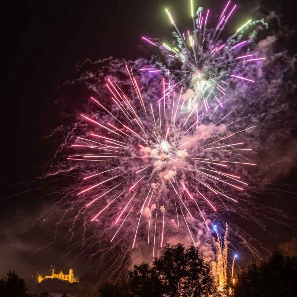 Abend, Castle, Deutschland, Europa, Europe, Evening, Feuerwerk, Fireworks, Germany, Hessen, Hessia, Location, Marburg, Ort, Schloss, Sommer, Summer