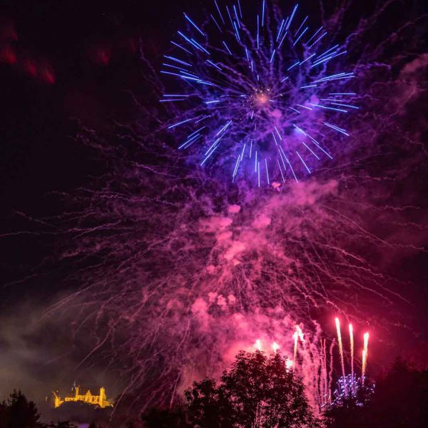 Abend, Castle, Deutschland, Europa, Europe, Evening, Feuerwerk, Fireworks, Germany, Hessen, Hessia, Location, Marburg, Ort, Schloss, Sommer, Summer