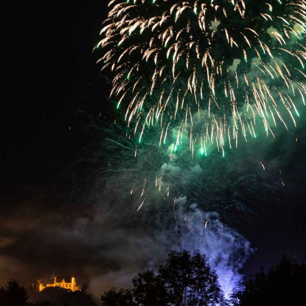 Abend, Castle, Deutschland, Europa, Europe, Evening, Feuerwerk, Fireworks, Germany, Hessen, Hessia, Location, Marburg, Ort, Schloss, Sommer, Summer