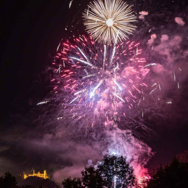 Abend, Castle, Deutschland, Europa, Europe, Evening, Feuerwerk, Fireworks, Germany, Hessen, Hessia, Location, Marburg, Ort, Schloss, Sommer, Summer