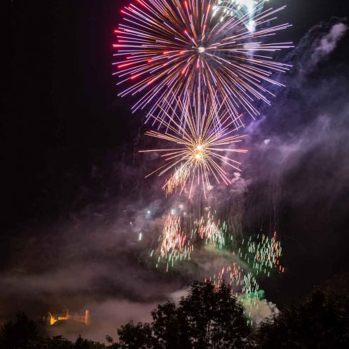 Abend, Castle, Deutschland, Europa, Europe, Evening, Feuerwerk, Fireworks, Germany, Hessen, Hessia, Location, Marburg, Ort, Schloss, Sommer, Summer