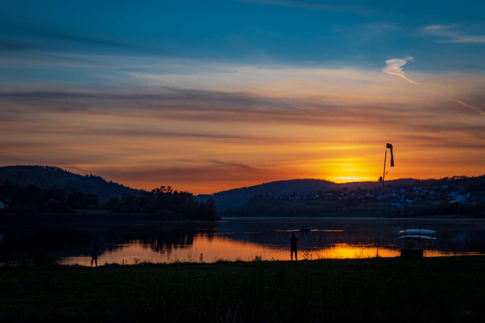 Abend, Deutschland, Europa, Europe, Evening, Germany, Hessen, Hessia, Hinterland, Location, Ort, See, lake