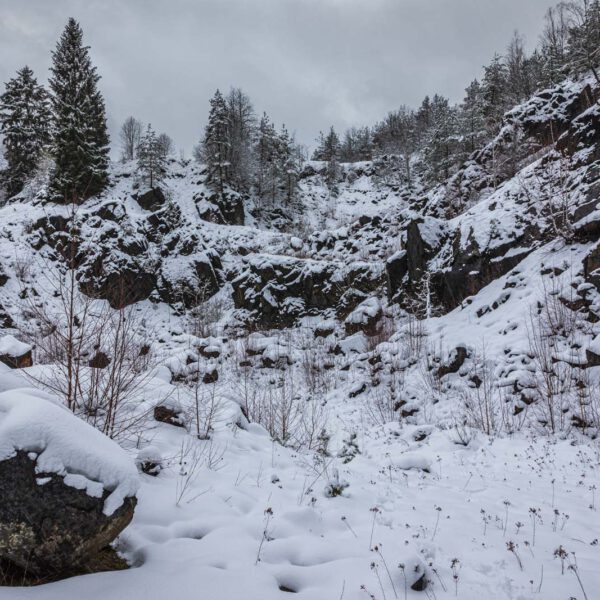 Deutschland, Europa, Europe, Germany, Gladenbach, Hessen, Hessia, Location, Natur, Nature, Ort, Rachelshausen, Schnee, Snow, Steinbruch, Winter